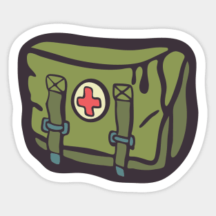 Military army green medical pouch bag med kit Sticker